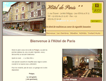 Tablet Screenshot of hotel-de-paris.fr
